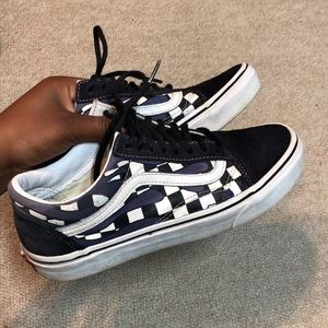 Checkered Flame Old Skool Vans